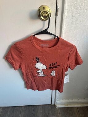 Forever 21 Halloween Snoopy Stay Spooky Baby Tee